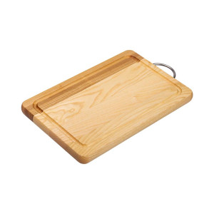 Обробна дошка прямокутна 20*30 см з металевою ручкою, ясен. Photo 2