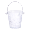 Відерце для льоду скляне 1 л з металевими щипцями HP-19-22GLASS