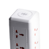 Мережевий фільтр подовжувач 4.8 м з лампою на 9 універсальних розеток з 2 USB, 1 Type-C, бездротова зарядка HP-5-7MF