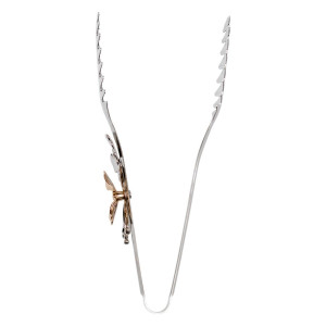 Щипці кухонні металеві 21×4 (см) кулінарні щипці для м'яса, риби, гриля сервірувальні щипці HP-8-61. Photo 3