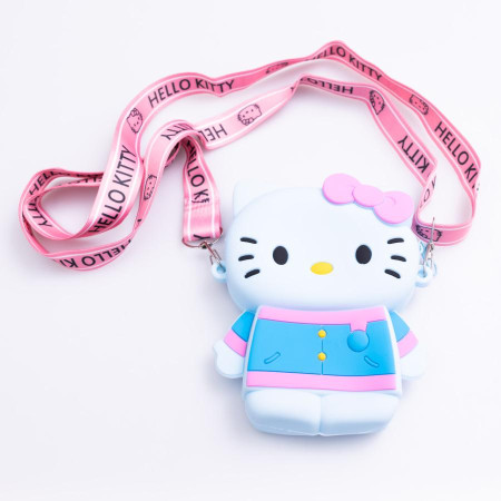 Дитяча силіконова сумочка Hello Kitty 13*10*3 см HP-55-1BL