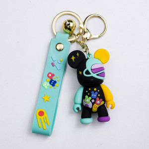 Дитячий брелок Bearbrick 4×6.5 (см) для ключів, на сумку і рюкзак (рандом) HP-55-28. Photo 3