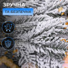 Штучна хвойна гірлянда 1 м засніжена Преміум TD-BRNCHSN1
