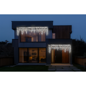 Новорічна гірлянда вулична Бахрома 36 м 600 LED чорний провід Білий 36МBW. Photo 2