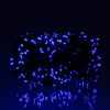 Новорічна гірлянда вулична 30 м 300 LED з сонячною батареєю чорний провід Синій SB300L30MBBL