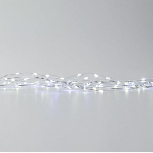 Новорічна гірлянда кімнатна нитка 22 м 220 LED кімнатна гірлянда білий провід Біле світло W220LED22MWW. Photo 3