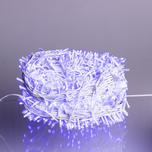 Гірлянда Різдвяна фея вулична 100 м 1000 LED білий провід Синій CF1000L100MWBL. Photo 2