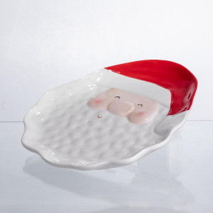 Блюдо сервірувальне новорічне Santa Claus 27×21 (см) з порцеляни CR-1-32. Photo 2