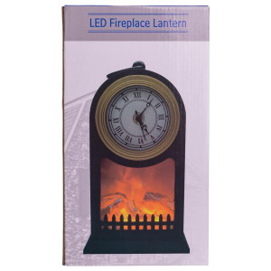 Декоративний камін-годинник LED-підсвічування USB 25×14×40 (см) CR-3-6. Photo 3