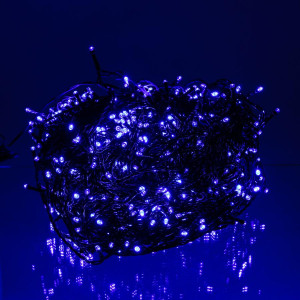 Гірлянда Різдвяна фея вулична 100 (м) 1000 LED чорний провід Синій CF1000L100MBBL