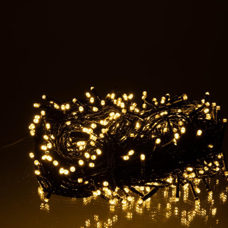 Гірлянда Різдвяна фея вулична 50 (м) 500 LED чорний провід Жовтий CF500L50MBY