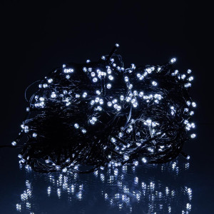 Гірлянда Різдвяна фея вулична 50 (м) 500 LED чорний провід Білий CF500L50MBW