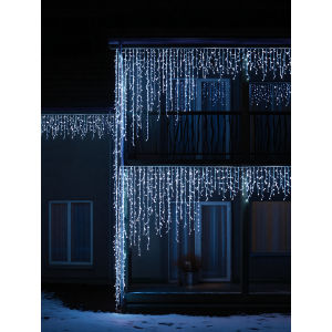 Вулична гірлянда Бахрома 36 м 600 LED білий провід Біле сяйво 36MWW. Photo 3