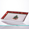 Сервірувальне новорічне блюдо для закусок Christmas 30,5×17,5×2,5 (см) прямокутне з порцеляни HP-SDHK-21