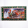 Сервірувальне новорічне блюдо для закусок з порцеляни Santa 30,5×17,5×2,5 (см) HP-SDHK-22