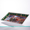 Сервірувальне новорічне блюдо для закусок з порцеляни Santa 30,5×17,5×2,5 (см) HP-SDHK-22