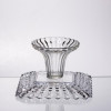 Тортівниця скляна квадратна на ніжці, 16×16 см 64486-17