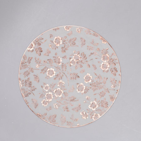 Килимок для сервірування столу Flowers 38 см, бронза HP-36327-12BR