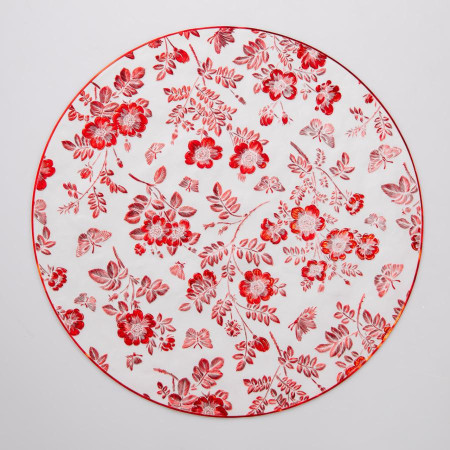 Килимок для сервірування столу Flowers 38 см, червоне золото HP-36327-12R