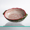 Форма для запікання Vintage 25×15×5 (см) овальна з ручками Зелена HM05-01