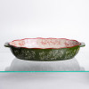 Форма для запікання Vintage 35×22×5 (см) овальна з ручками Зелена HM05-03