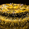 Новорічна гірлянда кімнатна роса 100 м 3000 LED Хвойна лапа зелений провід Жовте сяйво D3000L100MGY