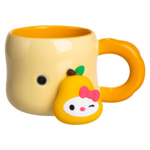 Чашка порцелянова з магнітом Sanrio 400 (мл) подарункова кружка прикольна чашка для дітей на подарунок Бежевий FM-37A. Photo 3