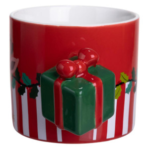 Чашка порцелянова новорічна Merry Christmas 400 (мл) Червона Yiwu FM-CS-49R. Photo 2