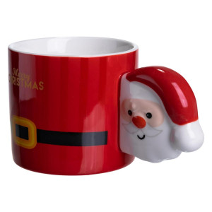 Чашка порцелянова новорічна Merry Christmas 350 (мл) Червона Yiwu FM-CS-51R. Photo 3