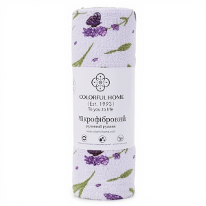 Відривні кухонні серветки з мікрофібри в рулоні 25х25 см (20 шт) Lavender Butterfly 544-1V