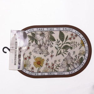 Килимок діатомітовий Floral Oval 38*58 см універсальний овальний HP-42-50. Photo 3