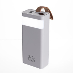 Повербанк 30000 mAh зі швидким заряджанням і ліхтариком 22.5 Вт powerbank заряджання для телефона ґаджетів Білий HP-N50. Photo 2