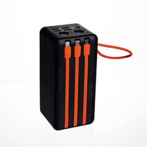 Повербанк зі швидким заряджанням та 3 шнурами 50000 mAh портативний зарядний пристрій powerbank заряджання для телефона HP-N57. Photo 3