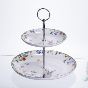 Етажерка Garden Rabbits порцелянова для фруктів та десертів 23*24 см HP-7323-6. Photo 3