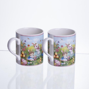 Набір чашок порцелянових Rabbit Family  220 мл 2шт HP-7323-8. Photo 3