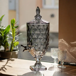 Лимонадниця Fractal 5 літрів з краном для соку молока мохіто HP-19-306. Photo 3
