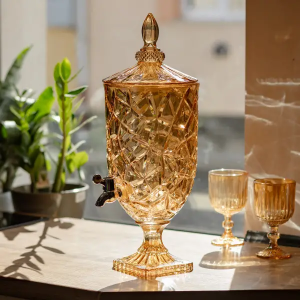 Лимонадниця Amber Ice 5 л із краном для напоїв соку фрешу мохіто HP-19-309. Photo 3