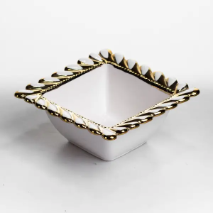 Тарілка глибока порцелянова Tiffany квадратна 15х15х7 см ML2007. Photo 2