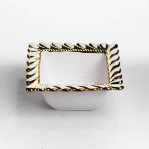 Тарілка глибока порцелянова Tiffany квадратна 15х15х7 см ML2007. Photo 3