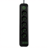 Мережевий фільтр-подовжувач 5 розеток 3xUSB-A 1xUSB-C 3м чорний HP-5-42