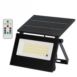 Вуличний LED ліхтар на сонячних батареях 19x3.2x12.5 см прожектор світлодіодний вуличний 154 LED 300 Вт із сонячною панеллю HP-5-59