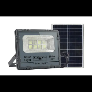 Вуличний LED ліхтар на сонячних батареях 31.6x27.8x7.5 см прожектор світлодіодний вуличний 270 LED 300 Вт із сонячною панеллю HP-5-62