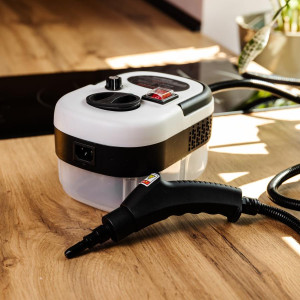 Пароочисник ручний Steam Cleaner 2500 Вт із набором та баком 1.2л HP-SC-002-white. Photo 2