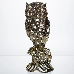 Декоративна фігурка Eagle-owl 12х11х28 см металева HP-7-15