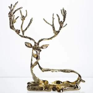 Декоративна фігурка Lying Deer 20х8х25 см металева HP-7-16