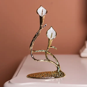 Декоративна фігурка Calla Lilies 14х8х25 см металева HP-7-19. Photo 2