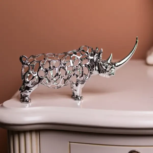 Декоративна фігурка Rhinoceros 23x6x10 см металева HP-7-23. Photo 2