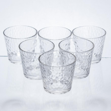 Набір склянок для напоїв Textured Tumbler 6 штук по 140 мл HP-17-17