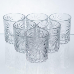 Набір чарок для віскі Shot glass 6 штук по 75 мл HP-17-34