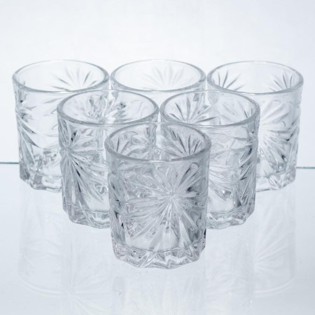 Набір чарок для міцних напоїв Shot glass 6 штук по 75 мл HP-17-36